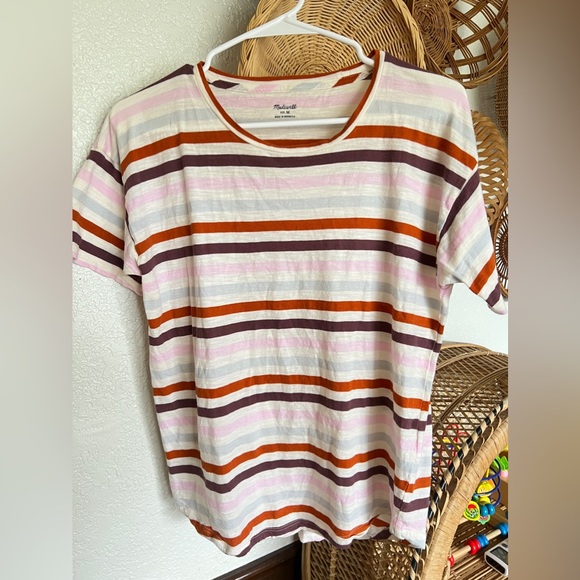 Madewell Striped Tshirt M - Picture 1 of 4